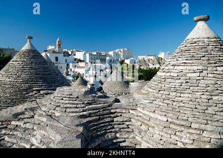 Alberobello, Provinz Bari, Apulien, Italien Stockfoto