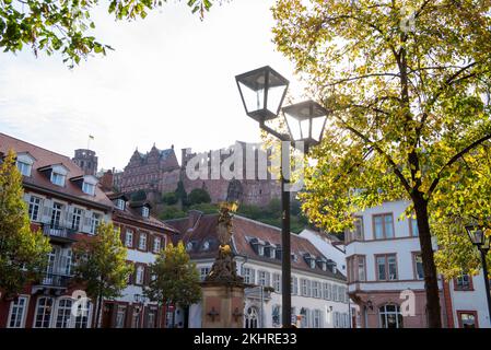 Kornmarkt in Heidelberg, im Südwesten von Deutschland Europa EU Stockfoto