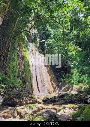 los Cocos Wasserfall in samana in der dominikanischen republik Stockfoto