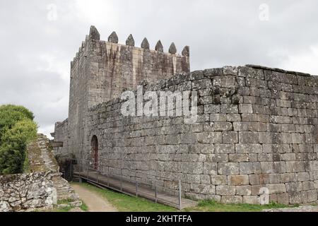 Schloss Lindoso, Nationalpark Peneda Geres, Provinz Minho, Portugal Stockfoto