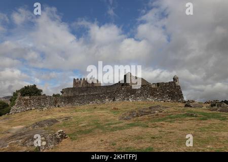 Schloss Lindoso, Nationalpark Peneda Geres, Provinz Minho, Portugal Stockfoto
