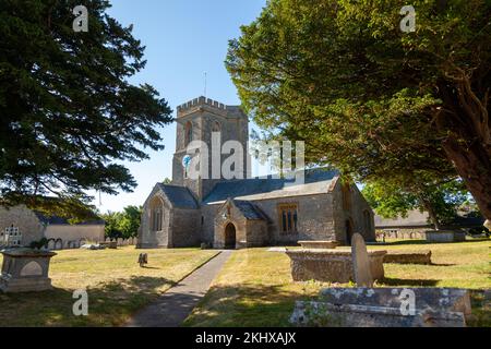 St. Mary's Church, Burton Bradstock, Dorset, Großbritannien Stockfoto