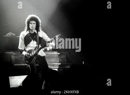 Königin tritt in den Groenoordhallen in Leiden Holland 1986 vbvanbree Fotografie auf Stockfoto