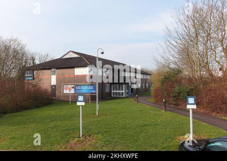 Travelodge, Moto Services, M4 Leigh Delamere, Richtung Westen, SN14 6LB Stockfoto