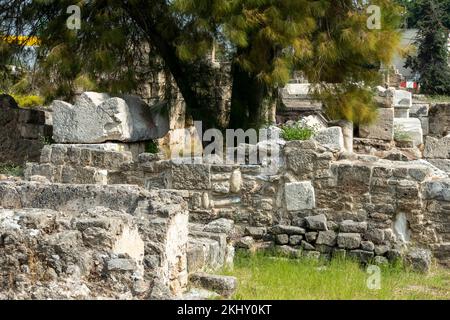 Antike römische Ruinen in Tyre - Sour - im Libanon, naher Osten Stockfoto