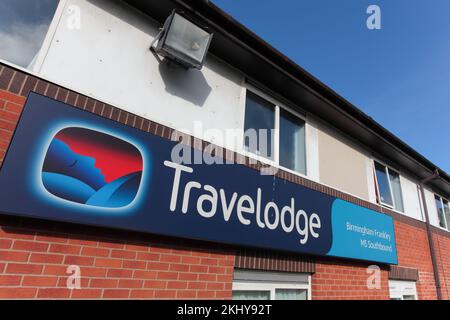 Travelodge/Moto Services, M5 Frankley Richtung Süden Stockfoto