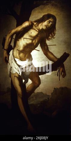 The Martyrdom of Saint Sebastian 1650 von FRANCISCO DE ZURBARAN (1598-1664), Spanien, Stockfoto