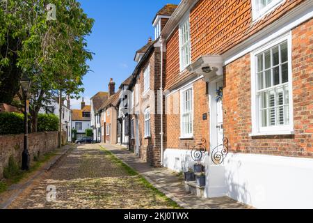 Rye East Sussex Häuser im georgianischen Stil am Church Square in Rye Sussex England GB Europa Stockfoto
