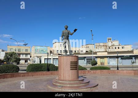 Puschkin-Denkmal in Asmara, errichtet 2009 Stockfoto