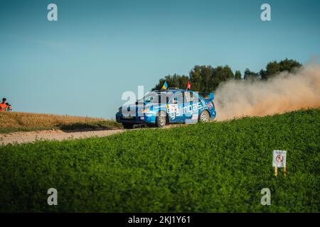 Rallye Litauen Rokiskis 2022 Stockfoto