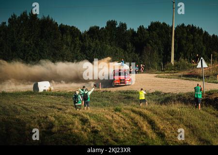 Rallye Litauen Rokiskis 2022 Stockfoto