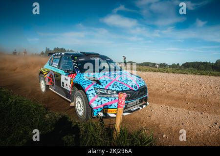Rallye Litauen Rokiskis 2022 Stockfoto