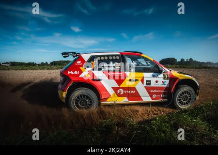 Rallye Litauen Rokiskis 2022 Stockfoto