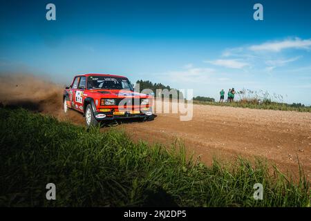 Rallye Litauen Rokiskis 2022 Stockfoto