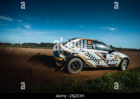 Rallye Litauen Rokiskis 2022 Stockfoto