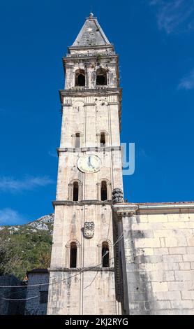 Kirche des Heiligen Nikolaus, Perast, Montenegro Stockfoto