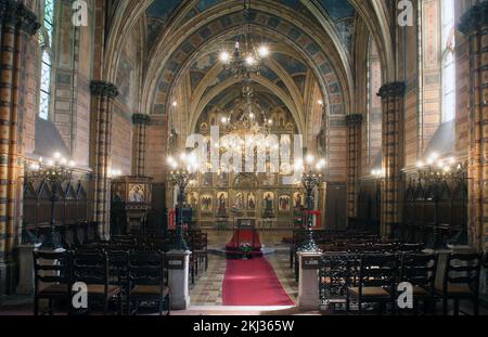 Griechisch-katholische Kathedrale der Heiligen Dreifaltigkeit in Krizevci, Kroatien Stockfoto