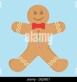 das weihnachtsset mit Vektorelementen umfasst ein weihnachtsspielzeug, einen Zweig mit Zapfen, Süßigkeiten und einen Koboldhut Stock Vektor