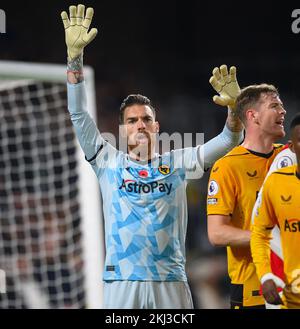 12. November 2022 - Wolverhampton Wanderers / Arsenal - Premier League - Molineux Wolverhampton Wanderers' Jose Sa während des Spiels gegen Arsenal. Bild : Mark Pain / Alamy Live News Stockfoto