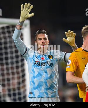 12. November 2022 - Wolverhampton Wanderers / Arsenal - Premier League - Molineux Wolverhampton Wanderers' Jose Sa während des Spiels gegen Arsenal. Bild : Mark Pain / Alamy Live News Stockfoto