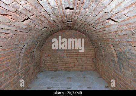 Töpferofen im alten Grazia-Ofen (16.. Jahrhundert), Dorf Deruta, Perugia, Umbrien, Italien Stockfoto