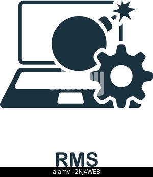 RMS-Symbol. Einfarbiges einfaches Talent Development-Symbol für Vorlagen, Webdesign und Infografiken Stock Vektor