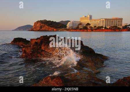 Santa Eulalia at Dawn, Ibiza, Balearen, Spanien. Stockfoto