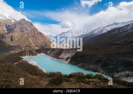 Birendra Lake, Gorkha, Manaslu Circuit Trek Nepal Stockfoto