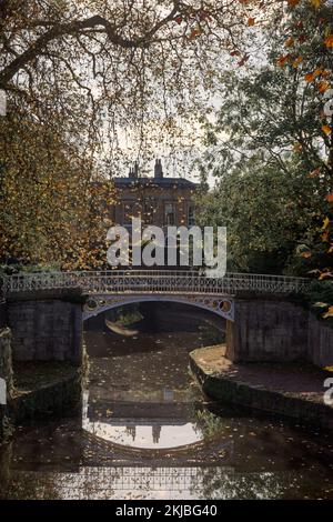 Herbst in Sydney Gardens Bath Stockfoto