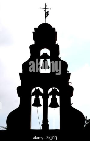 Der Glockenturm im Paleokastritsa Kloster auf Korfu Griechenland Stockfoto