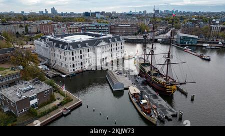 Amsterdams historisches National Maritime Museum Stockfoto