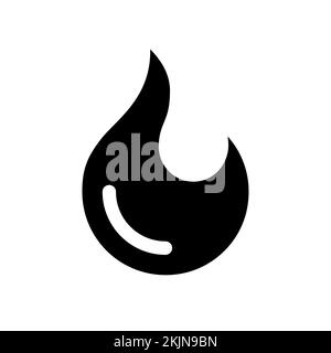 Schwarzes Glyphe-ui-Symbol Stock Vektor