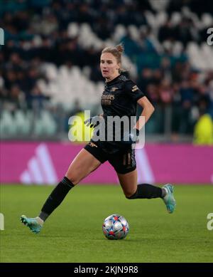 Turin, Italien. 24.. November 2022. Vivianne Miedema von Arsenal Women während der UEFA Womenâs Champions League, Gruppe C, Fußballspiel zwischen Juventus Women und Arsenal Women am 24. November 2022 im Allianz Stadium, Turin, Italien. Foto Nderim Kaceli Kredit: Unabhängige Fotoagentur/Alamy Live News Stockfoto