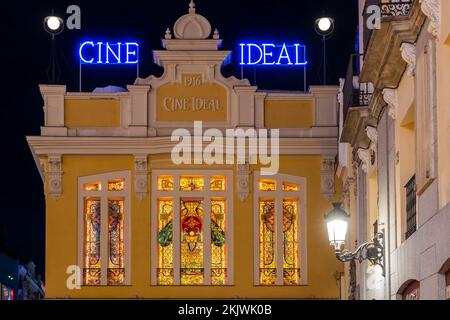 Cine Ideal Cinema, Madrid, Spanien Stockfoto