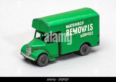 Klassische Lesney Matchbox-Fahrzeuge Stockfoto