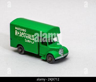 Klassische Lesney Matchbox-Fahrzeuge Stockfoto