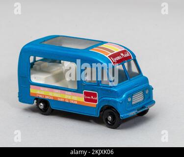 Klassische Lesney Matchbox-Fahrzeuge Stockfoto