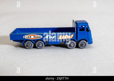 Klassische Lesney Matchbox-Fahrzeuge Stockfoto