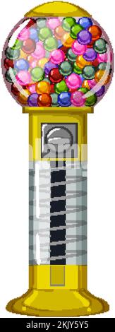 Vektordarstellung von Food Bubblegum Machine Stock Vektor