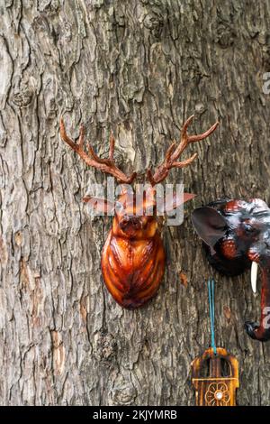 Indisches Straßenleben in Mysore, 17. September 2022. Stockfoto