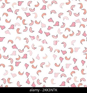 Nahtlose Muster fallende Rosenblätter, Sakura. Konfetti, Kosmetik, schöne florale Hintergrund. Premium-Zaubermuster für Damen. Stock Vektor