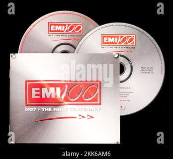 EMI CD Disc Booklet - EMI 100 1997 - der erste Zentar. Stockfoto