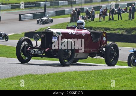 Christopher Mann, Alfa Romeo RL Targa Florio, Melville und Geoghegan Trophies Race, eine 15-minütige Veranstaltung für Standard und modifizierte Vorkriegssportarten Ca Stockfoto