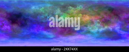 Weltraumhintergrund mit Nebel und Sternen Stockfoto