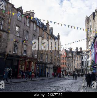 Victoria Street Edinburgh Stockfoto