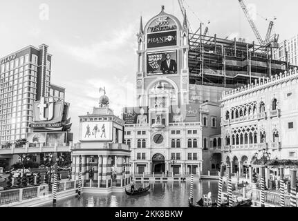 Las Vegas, USA - 17. Juli 2008: The Venetian Resort Hotel and Casino. Das Resort wurde am 3. Mai 1999 eröffnet, mit einem Flattern von weißen Tauben und Trompeten Stockfoto