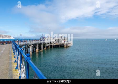 Swanage Pier in Dorset Stockfoto