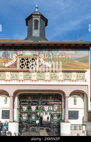 Kelkheim, Deutschland - 15. November 2020: Bau des ehemaligen Klosters und heute Reiterhof rettershof im taunus, hessen, Deutschland. Stockfoto