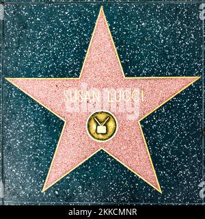 Jennifer Jones. 5, 2019: Nahaufnahme von Star auf dem Hollywood Walk of Fame für Susan Lucci Stockfoto