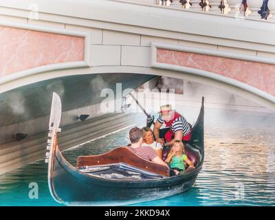 Las Vegas, USA - 17. Juli 2008: : The Venetian Resort Hotel & Casino. Das Resort wurde am 3. Mai 1999 eröffnet, mit dem Flattern von weißen Tauben, klingenden Trompeten, Stockfoto